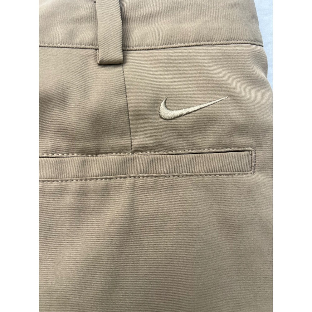 Nike Golf Dri-FIT Shorts Mens 36 Khaki Tan Flat Front Performance Golfing - Picture 5 of 5